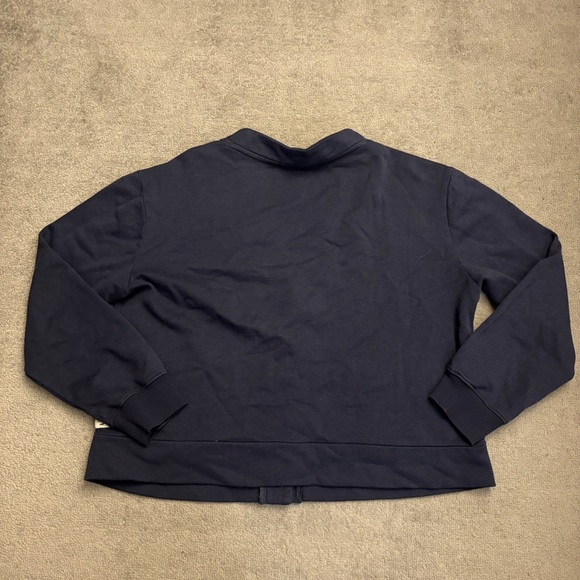 Toad&Co Daybreaker Cardi Cardigan Button Front Hemp Cotton Blend Navy Blue - Picture 4 of 8